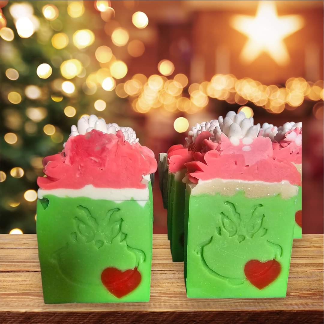 Christmas Themed Goat's Milk & Tallow Soap Bars