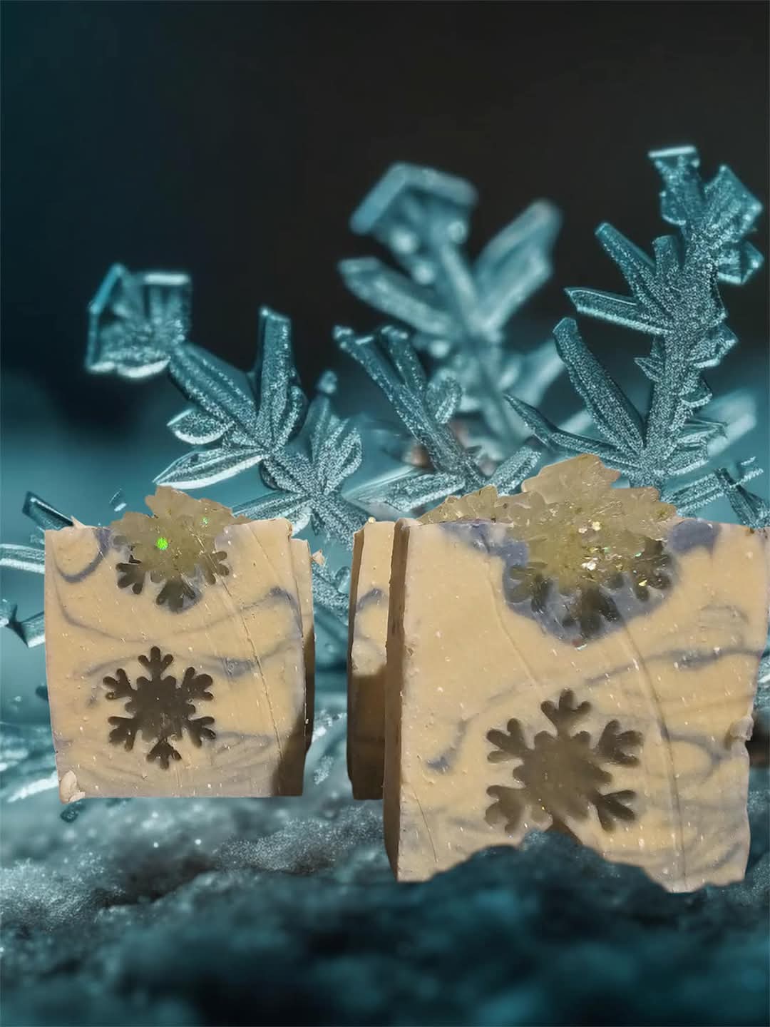 Christmas Themed Goat's Milk & Tallow Soap Bars